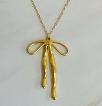 Load image into Gallery viewer, Stylist Bow Pendant Necklace
