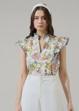 Load image into Gallery viewer, Rayon Floral Ruffle Top
