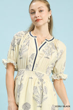 Load image into Gallery viewer, Ivory Dandelion Midi Dress

