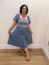 Load image into Gallery viewer, Bohemian Denim Floral Dress
