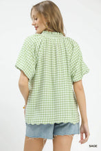 Load image into Gallery viewer, Cottage Market Gingham Blouse - 3 Colors
