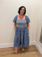 Load image into Gallery viewer, Bohemian Denim Floral Dress
