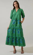 Load image into Gallery viewer, Meridy Floral Tiered Midi Dress
