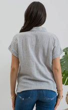 Load image into Gallery viewer, Subtle Striped Linen Top
