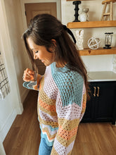 Load image into Gallery viewer, Retro Wavy Pastel Sweater
