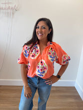 Load image into Gallery viewer, Floral Oasis Blouse - Coral
