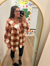 Load image into Gallery viewer, Checkered Blanket Cardigan
