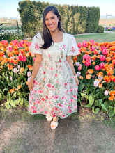 Load image into Gallery viewer, Tulip Gardens Midi Dress
