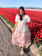 Load image into Gallery viewer, Tulip Gardens Midi Dress
