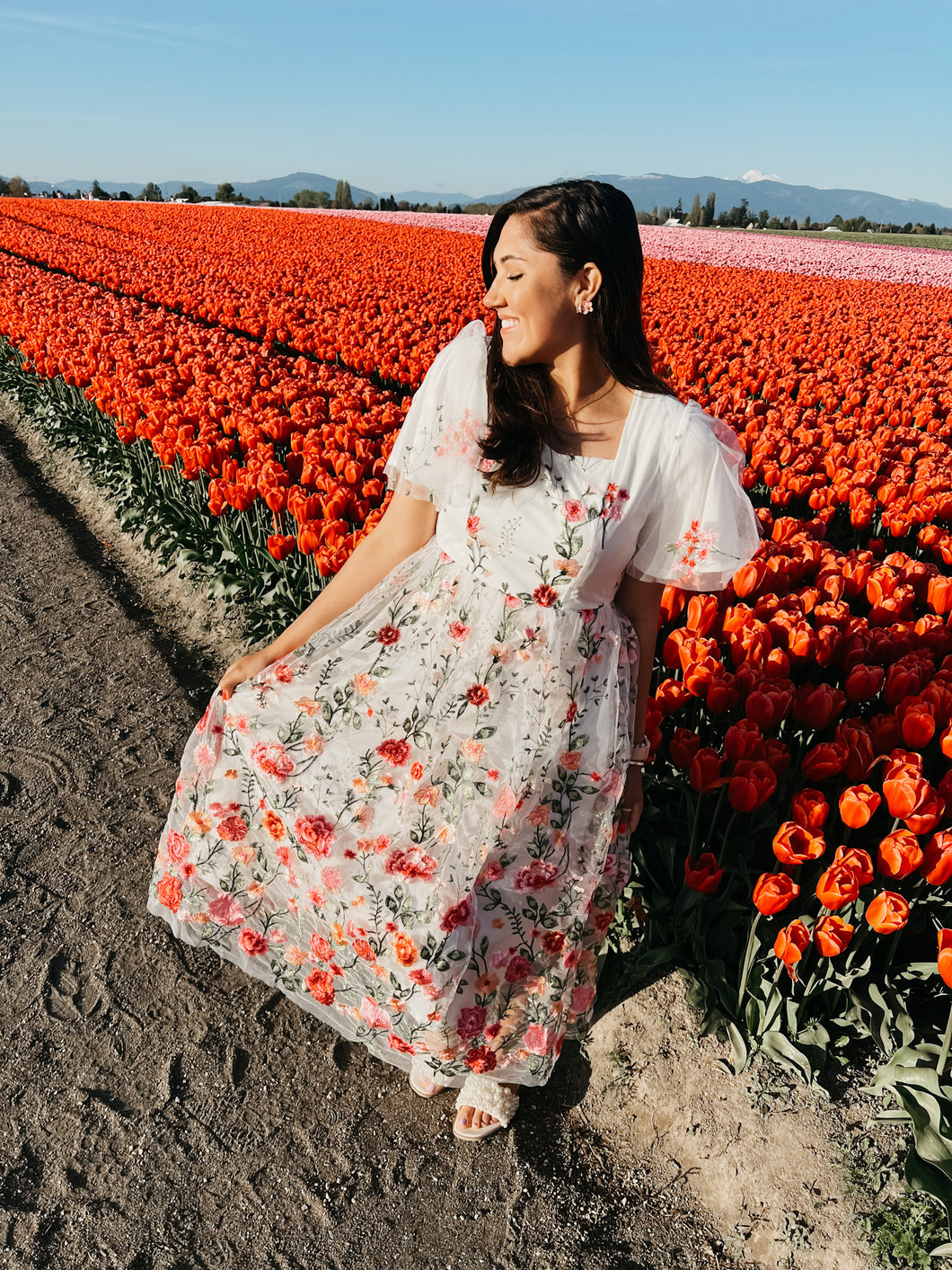 Tulip Gardens Midi Dress