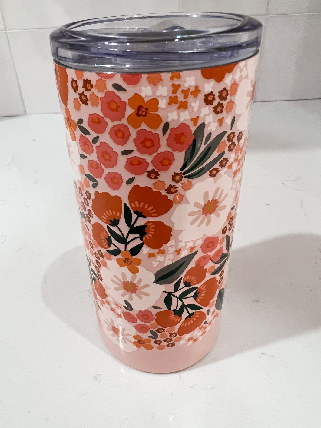 Orange Blossoms Skinny Tumbler
