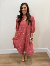Load image into Gallery viewer, Rosey Ribbon Midi Dress
