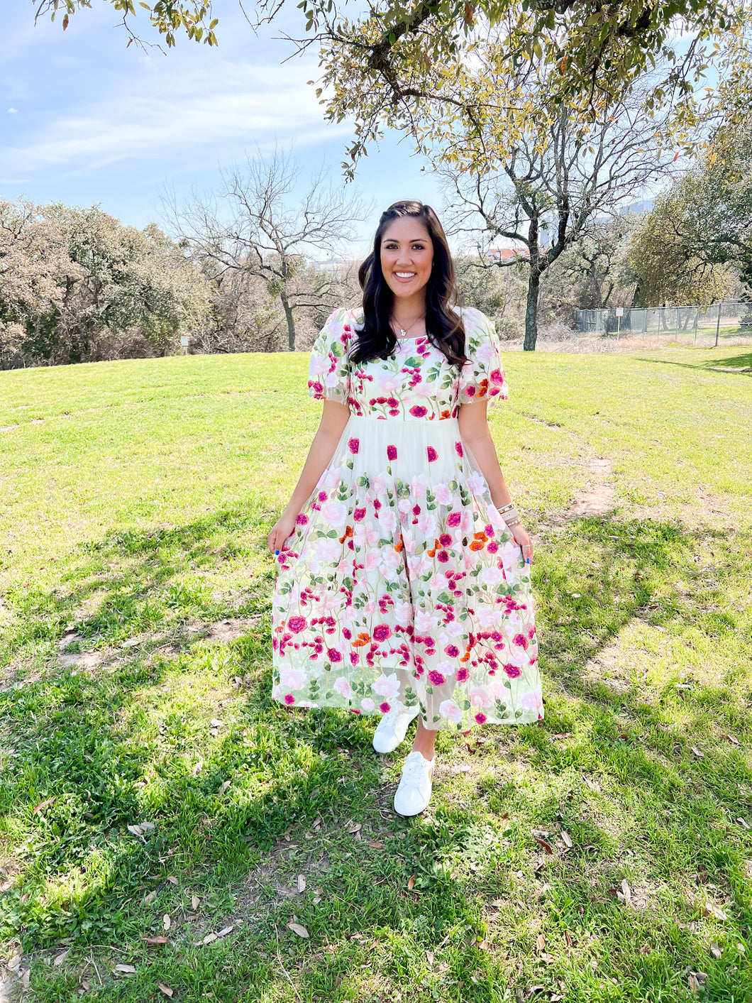 Fairytale Blossoms Midi Dress