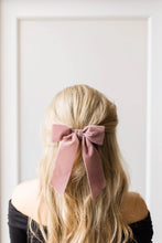 Load image into Gallery viewer, Desi Dusty Mauve Hair Bow Barrette
